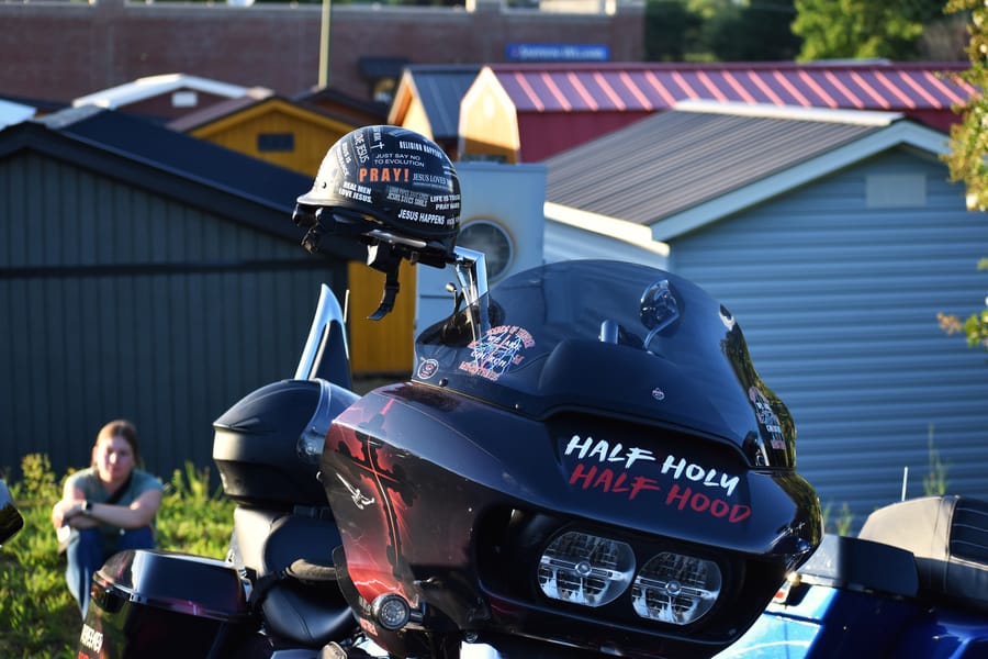 Sportbike parked on the lot at Bike Night on Highway 601 in Davie County