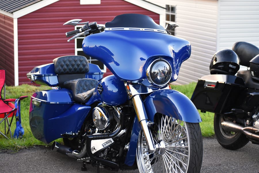 Sportbike parked on the lot at Bike Night on Highway 601 in Davie County