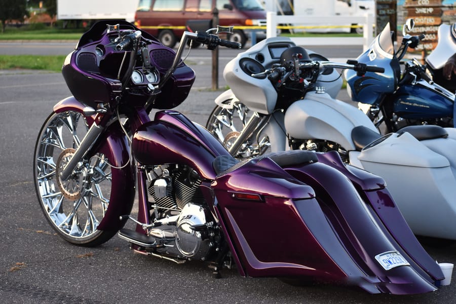 Sportbike parked on the lot at Bike Night on Highway 601 in Davie County