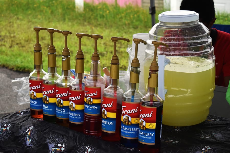 Meet-goers hanging out on the Eats on 601 lot during the 7/24 Honda car meet in Davie County