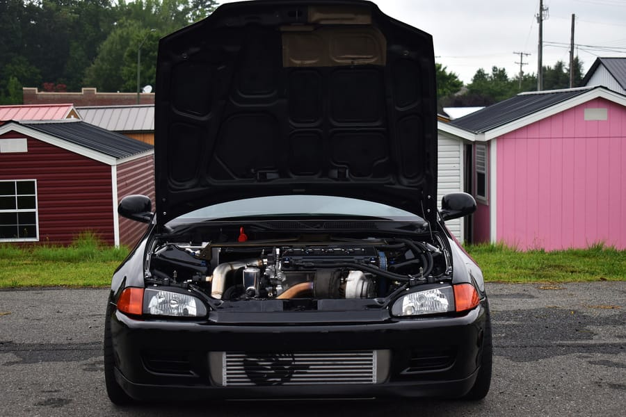 Black CD Accord at the Honda car meet at Eats on 601 in Mocksville NC