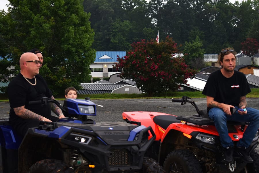 Vendors, quads, and car meet life on Highway 601 at the Eats on 601 Honda meet
