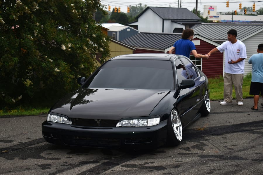 Turbo Honda EG hatch at the Friday night Honda meet on Highway 601 in Davie County