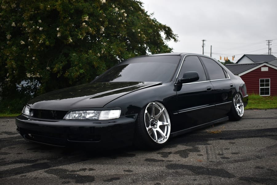 Black CD Accord at the Honda car meet at Eats on 601 in Mocksville NC
