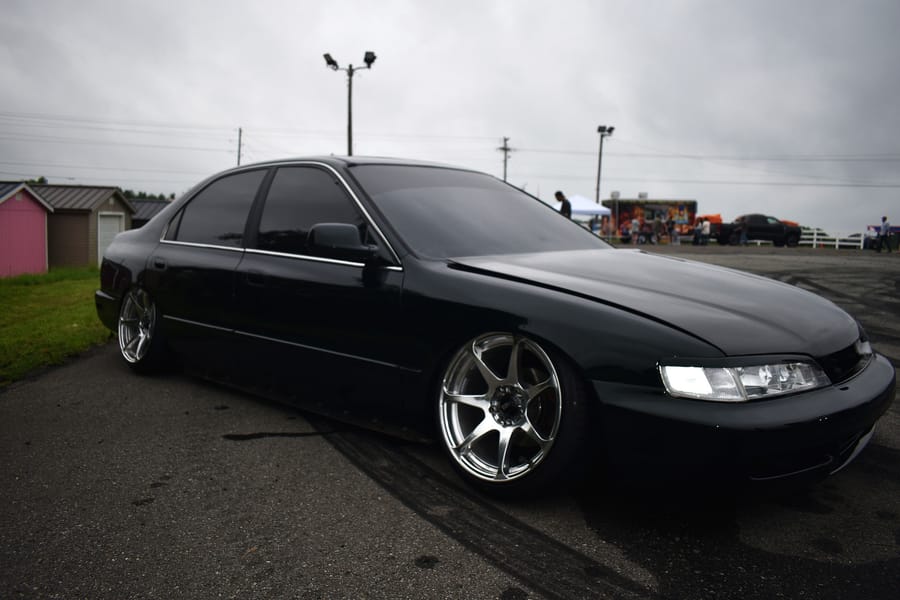 Black CD Accord at the Honda car meet at Eats on 601 in Mocksville NC